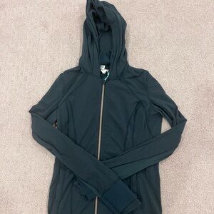 Lululemon green fitted zip hoodie